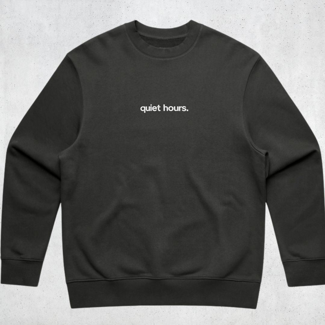 unisex core crew in coal