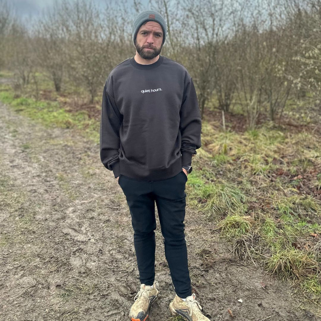 unisex core crew in coal