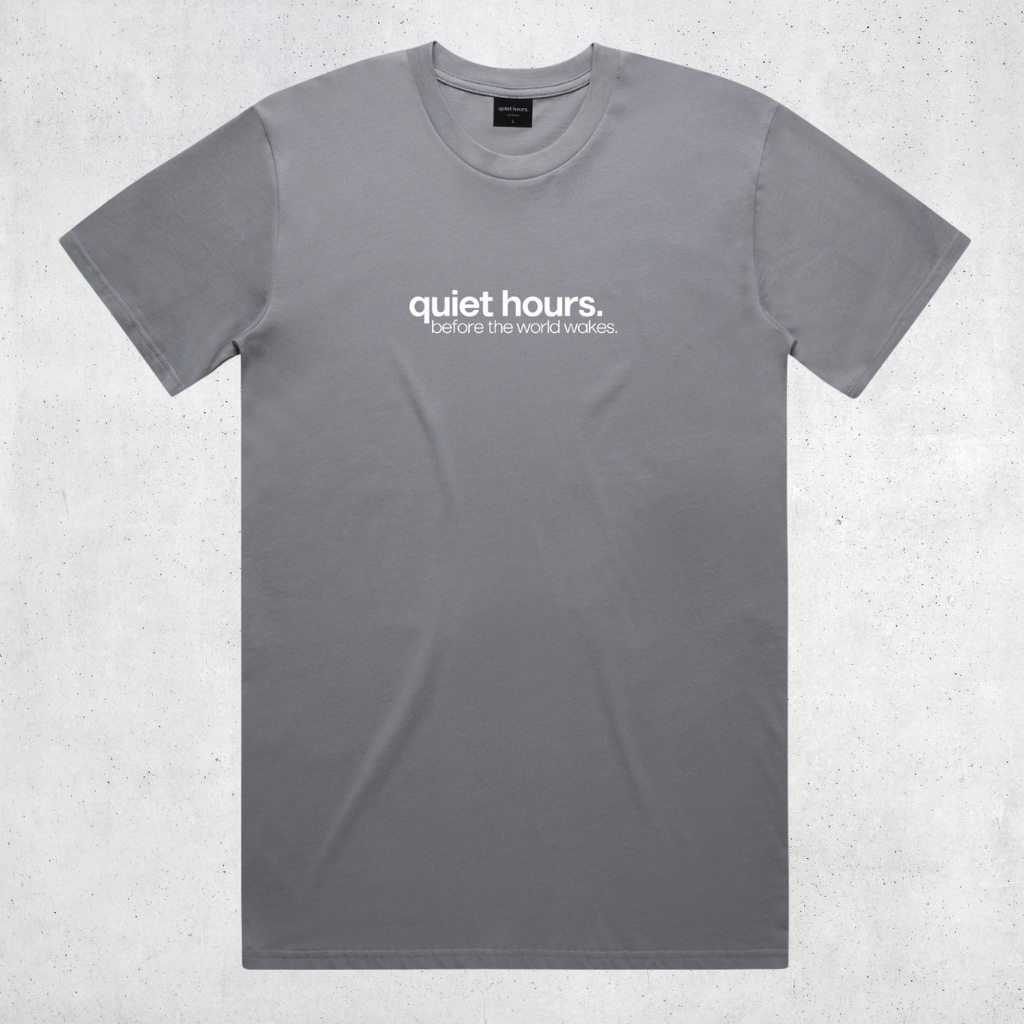 classic t-shirt "before the world wakes" - gravel