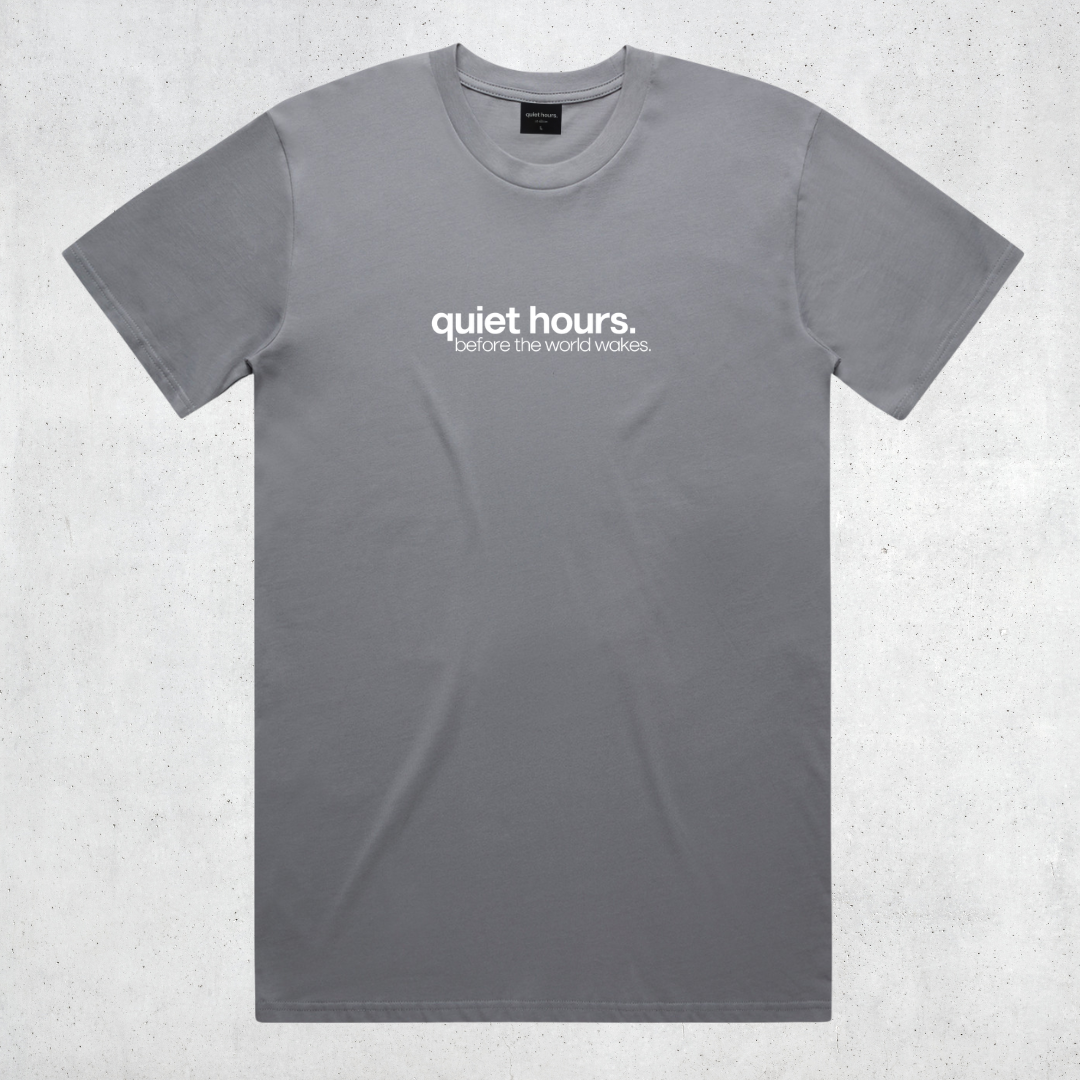 classic t-shirt "before the world wakes" - gravel