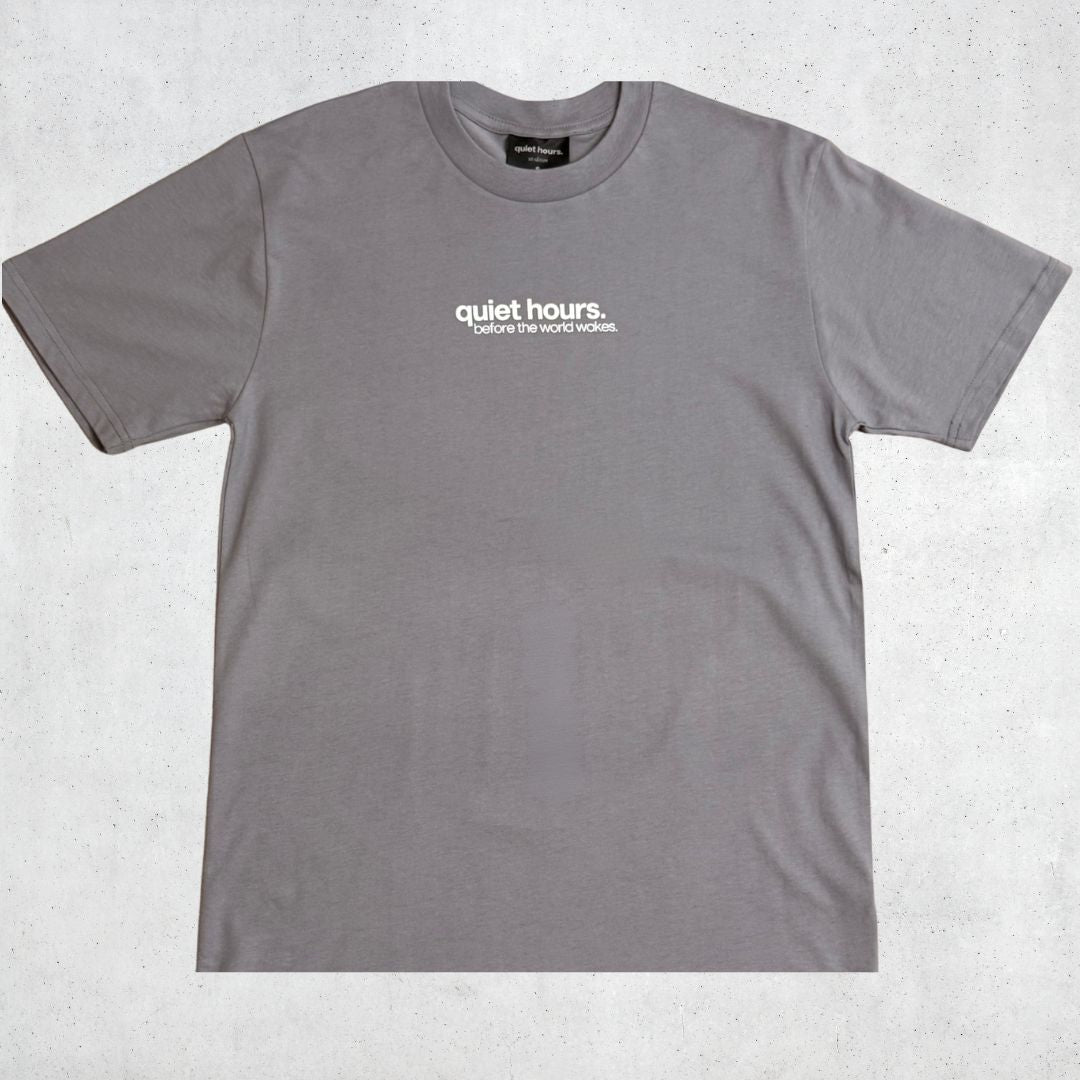 unisex before the world wakes t-shirt in gravel