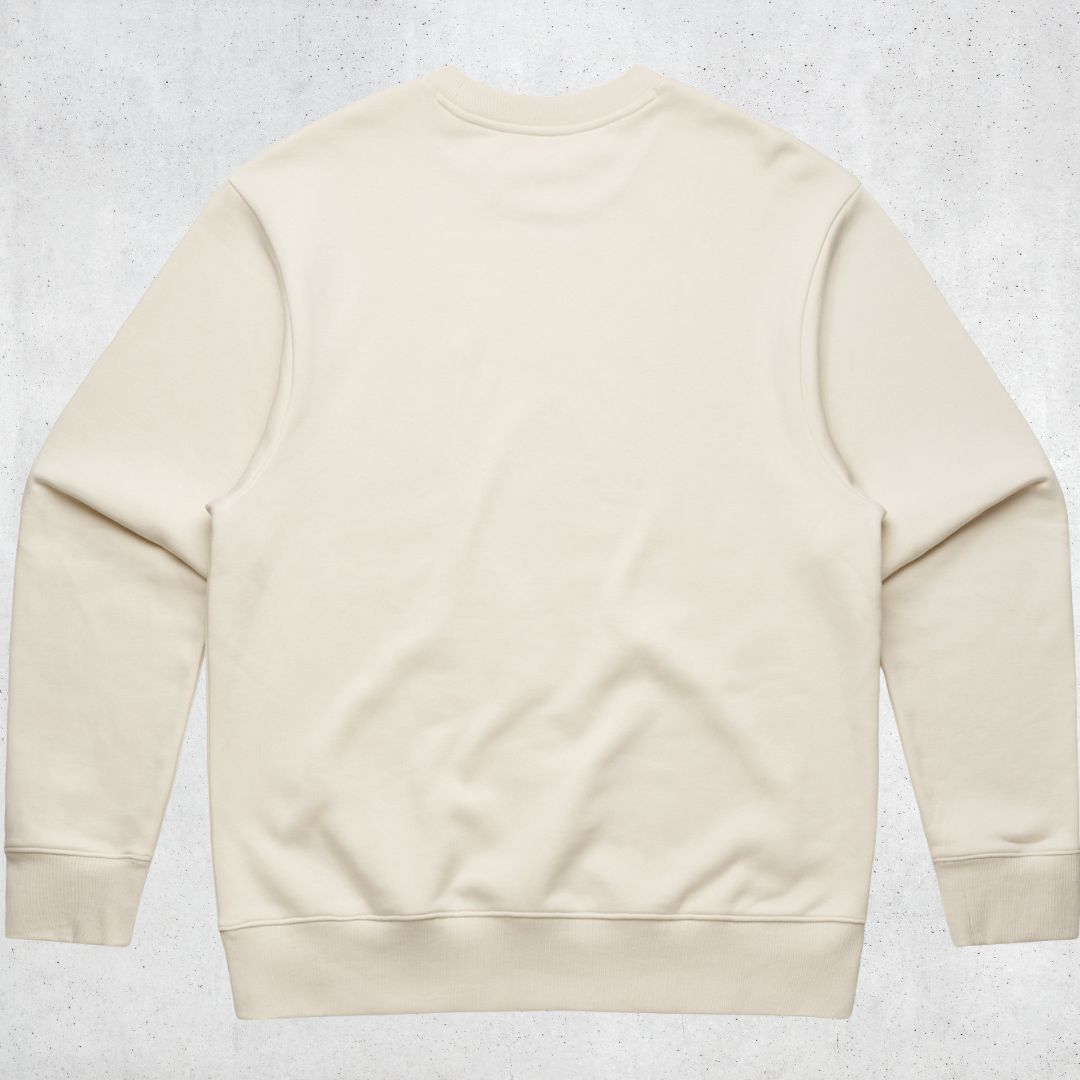 unisex core crew in ecru