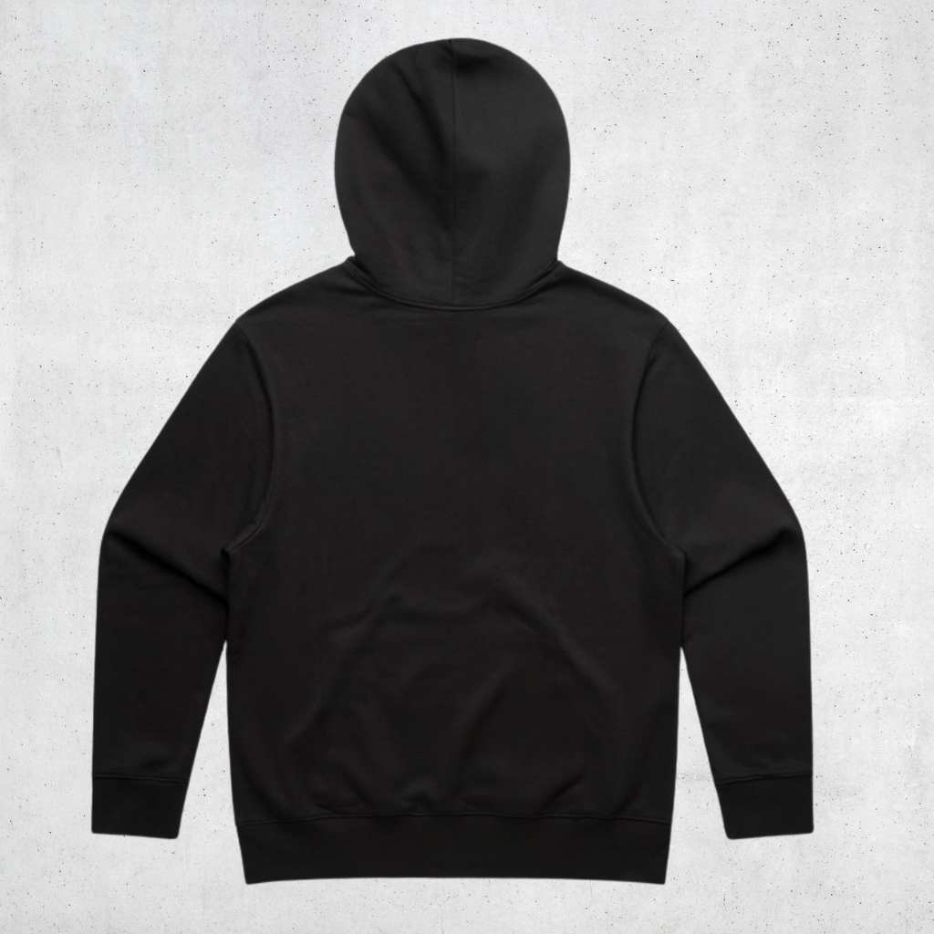 core hoodie with logo cuff - black (pre-order)