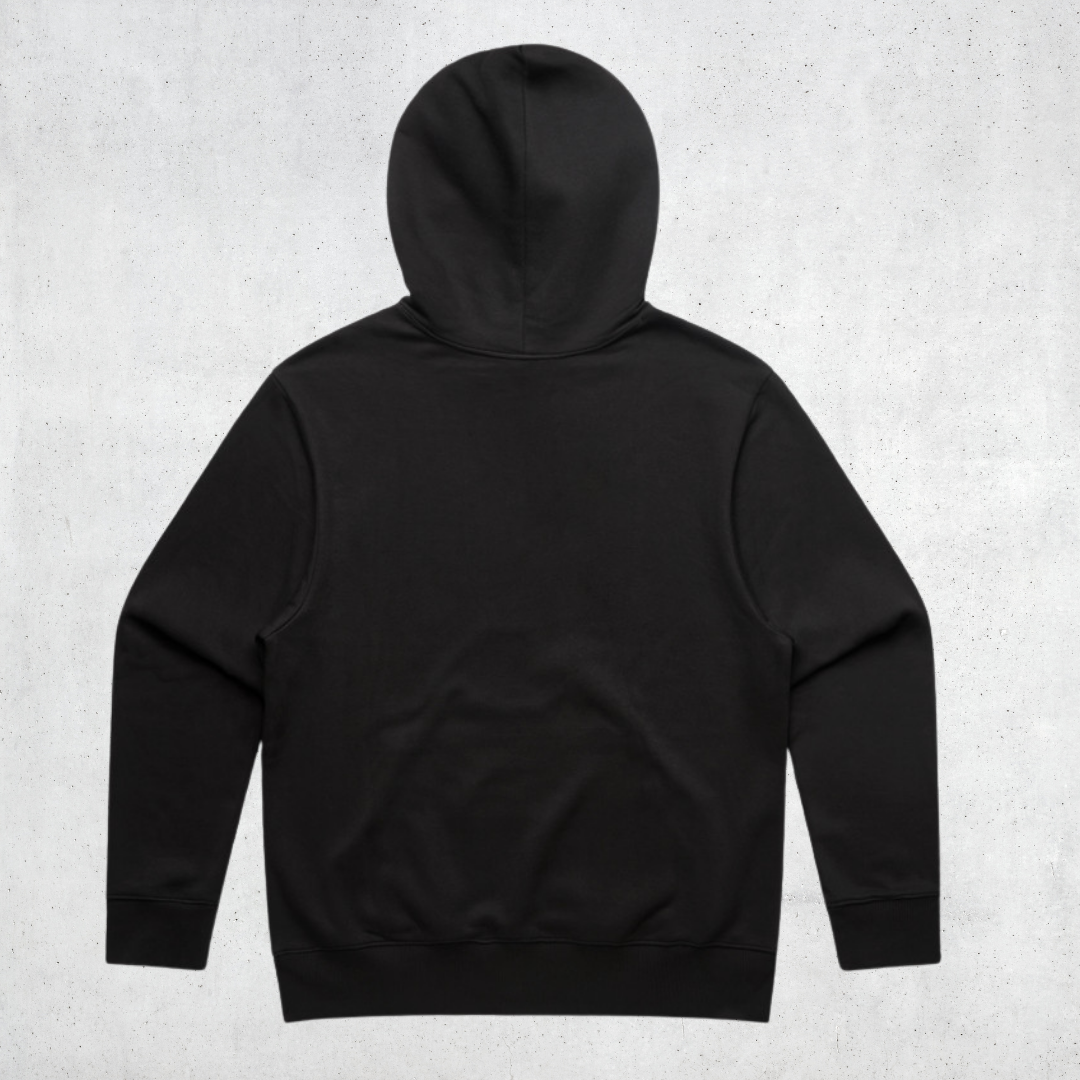 core hoodie with logo cuff - black (pre-order)