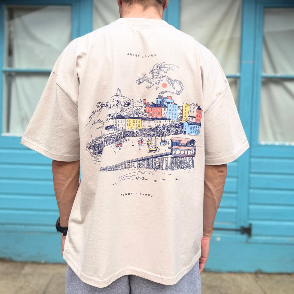 special edition tenby oversized t-shirt - bone