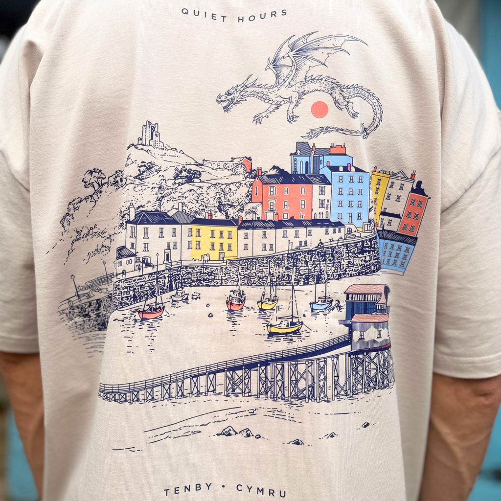 special edition tenby oversized t-shirt - bone